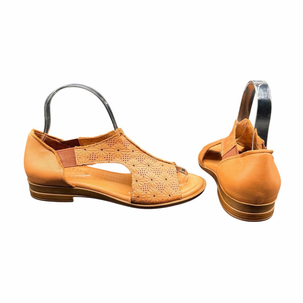 Spring Step Florency Leather Floral Cutout Sandals EU 37 US 6.5–7 Boho